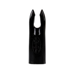 Center-Archery 102500-1012/100 : AAE Arizona Glue On Nock 1/4" Plastinock Black