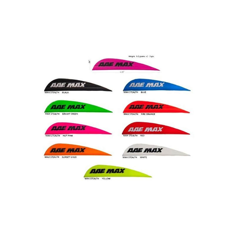 Center-Archery 113417-1120/50 : AAE Arizona Vane Max Stealth Black