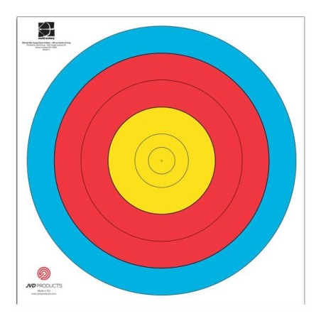 Center-Archery 102801-1000/250 : JVD Target Face Fita 80 cm Centre 5-Ring