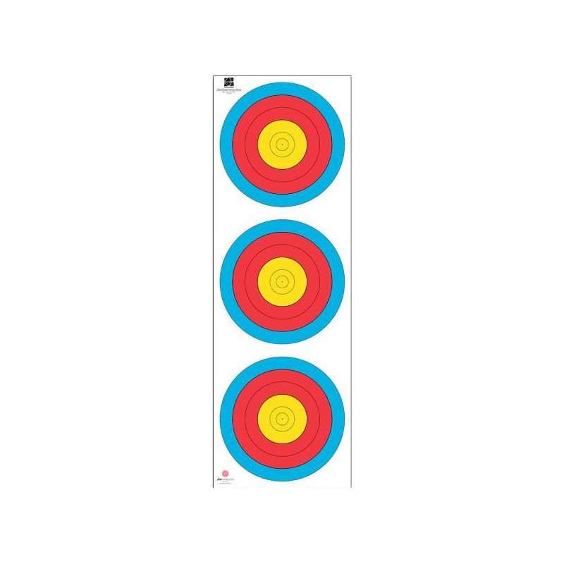 Center-Archery 102806-1000/250 : JVD Target Face Fita 3x20 cm Vertical