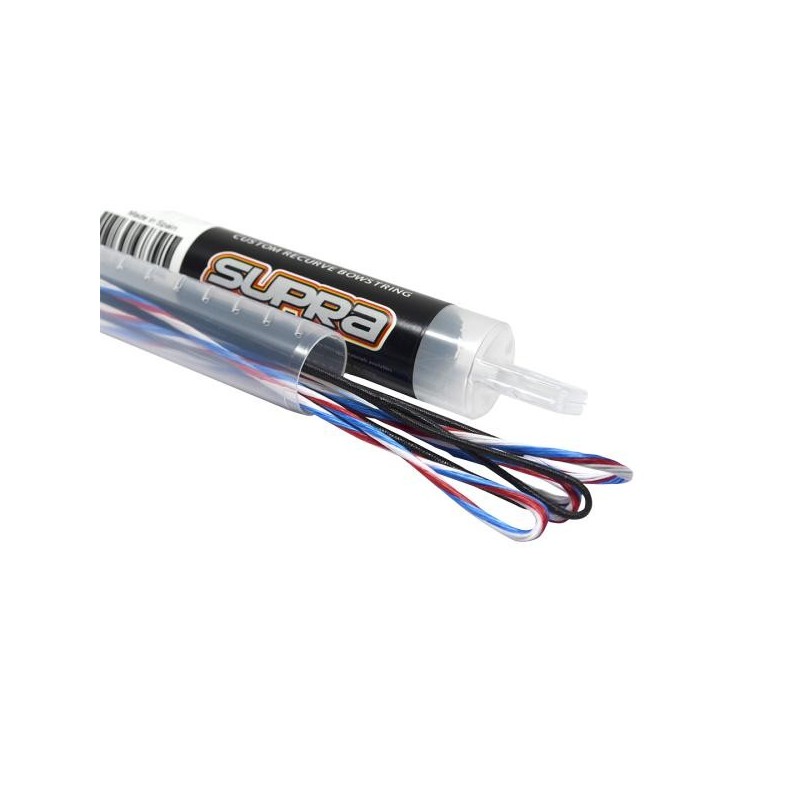 Center-Archery 117614-1012 : Flex Archery String Recurve Carrera99R Red-White-Blue 16-159