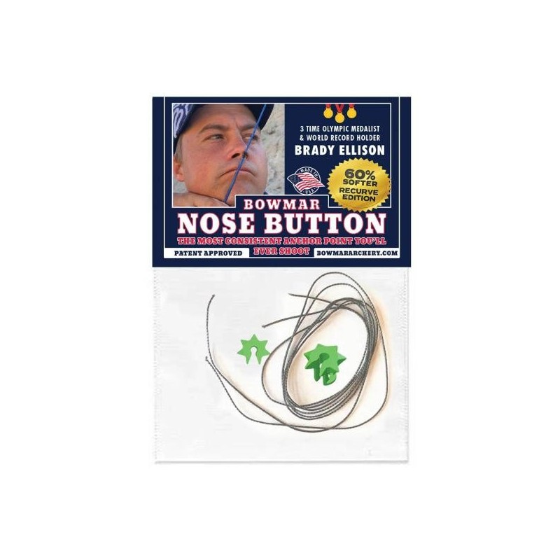 Center-Archery 118920-1012 : Bowmar Nose Button Recurve Black