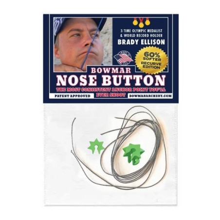 Center-Archery 118920-1012 : Bowmar Nose Button Recurve Black