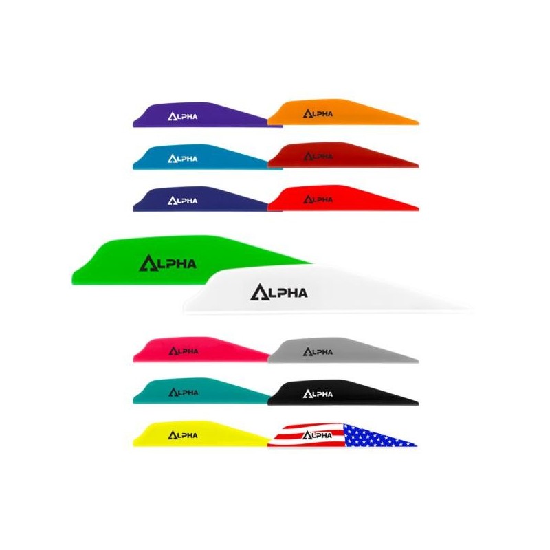 Center-Archery 121307-1024/100 : Vane AR1250 Alpha 2.8" Black