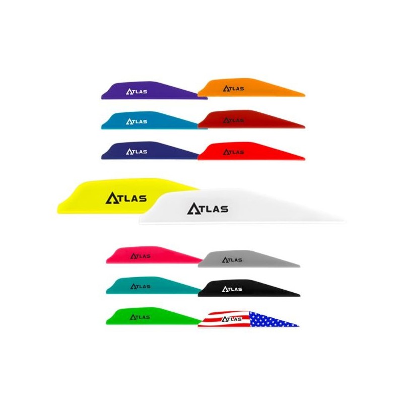 Center-Archery 121308-1012/100 : Bohning Vanes AR1000 Atlas 2.8" Amerincan Flag