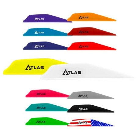 Center-Archery 121308-1012/100 : Bohning Vanes AR1000 Atlas 2.8" Amerincan Flag